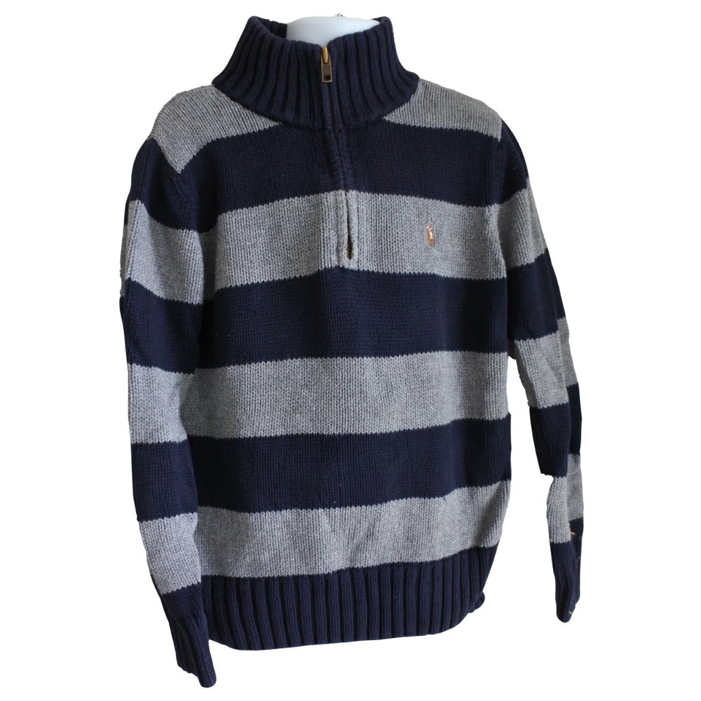 POLO RALPH LAUREN rugby stripes sweater size 6